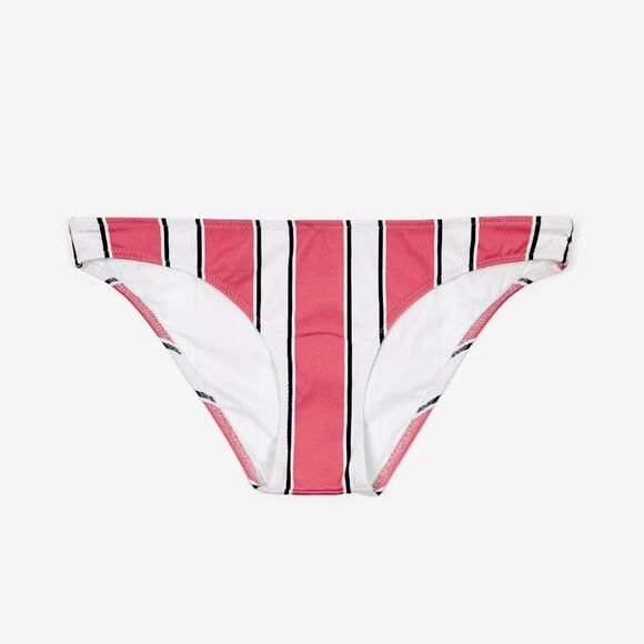 NWOT Solid & Striped Ashley Stripe Bikini Bottoms Size S Pink Swim Beach Summer - Picture 1 of 10